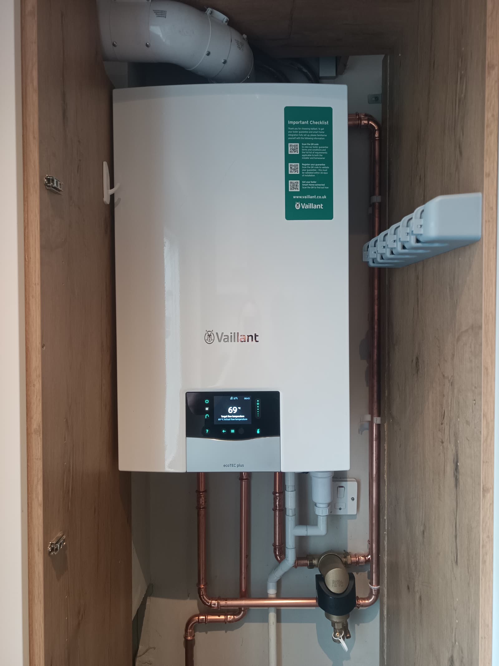 An old boiler swapped, fast